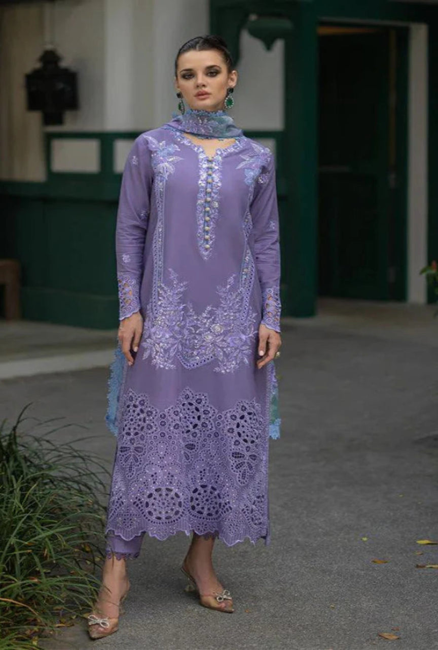 Women unstitched - 3PC Chickan Kari Embroidered Lawn Suit