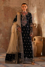 Velvet Heavy Embroidered 3-Piece Suit with Mysori Dupatta