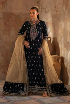 Velvet Heavy Embroidered 3-Piece Suit with Mysori Dupatta