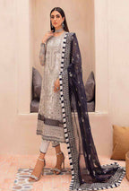 Organza Hand-Embellished Wedding Suit — Unstitched 3pc