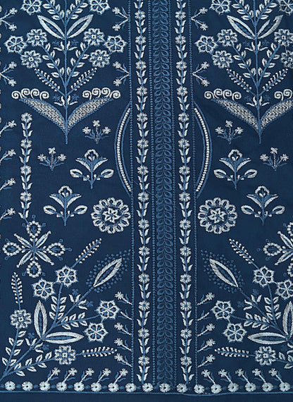 Maria B Dhanak Collection – Luxury Embroidered 3-Piece Suit with Digital Print Wool Shawl