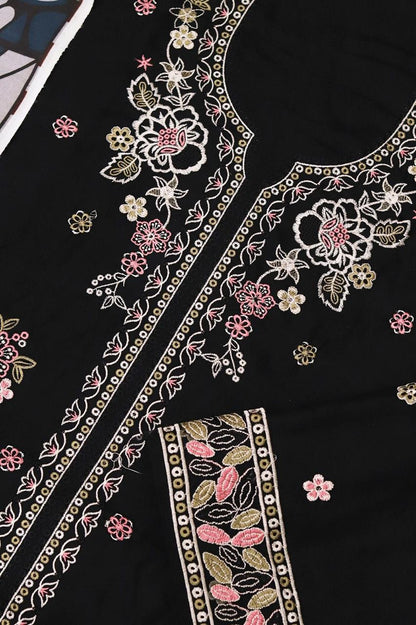 Luxury 3-Piece Embroidered Ensemble – Full Multi-Head & Thread Embroidery