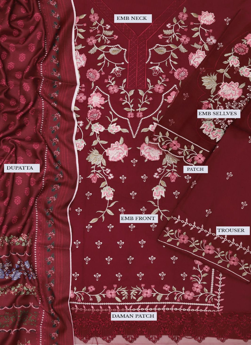 Dhanak Luxury Embroidered Collection