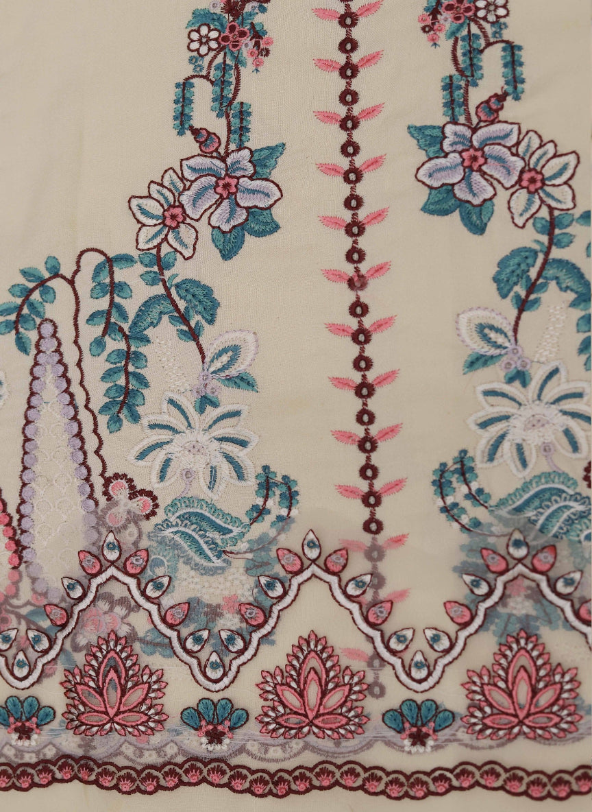 3-Piece Luxury Embroidered Ensemble with Wool Shawl & Dhanak Trouser