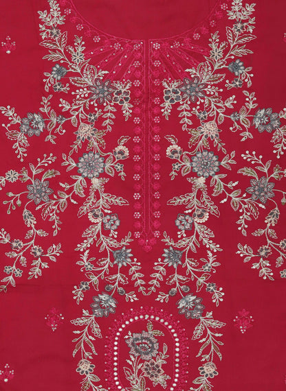 Luxury Dhank Fabric with Heavy Embroidery & Shawl Dupatta