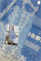 Premium Embroidered Organza 3-Piece Unstitched Dress