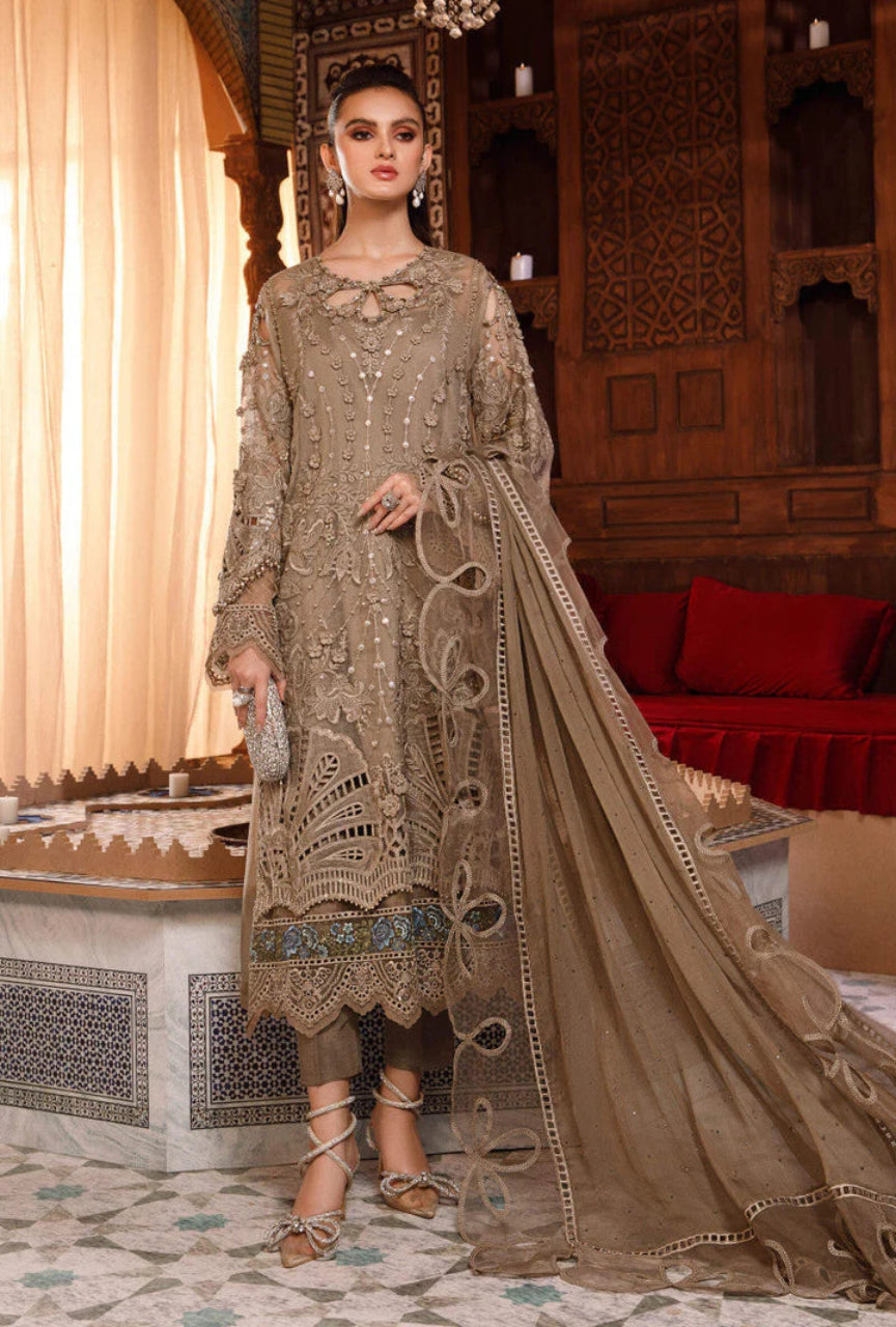Luxury Organza 3-Piece Suit Heavy Embroided