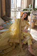 3 Piece Unstitched Heavy Embroidered Lawn Suit ( Full Embroidered Organza Dupatta )