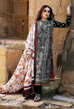 3 Piece Unstitched Heavy Embroidered Dhanak Suit with Wool Shawl Latest Design
