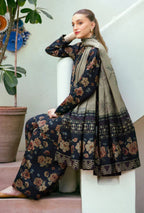 Unstitched 3 Piece Digital Printed Lawn Suit with Printed Lawn Dupatta