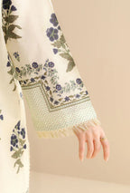 Unstitched 3 Piece Digital Printed Lawn Suit with Printed Polly Lawn Dupatta