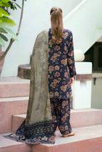 Unstitched 3 Piece Digital Printed Lawn Suit with Printed Lawn Dupatta