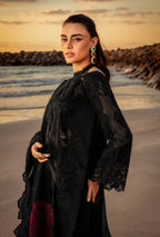 Unstitched 3 Piece Fully Embroidered Lawn Suit With Emb Organza Dupatta