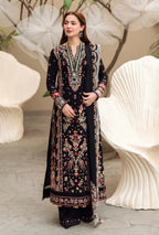 Unstitched 3 Piece Fully Embroidered Dhanak Suit With Embroidered Shawl