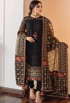 3PC Lawn Stuff Heavy Embroidered Full Embroidered Dupatta